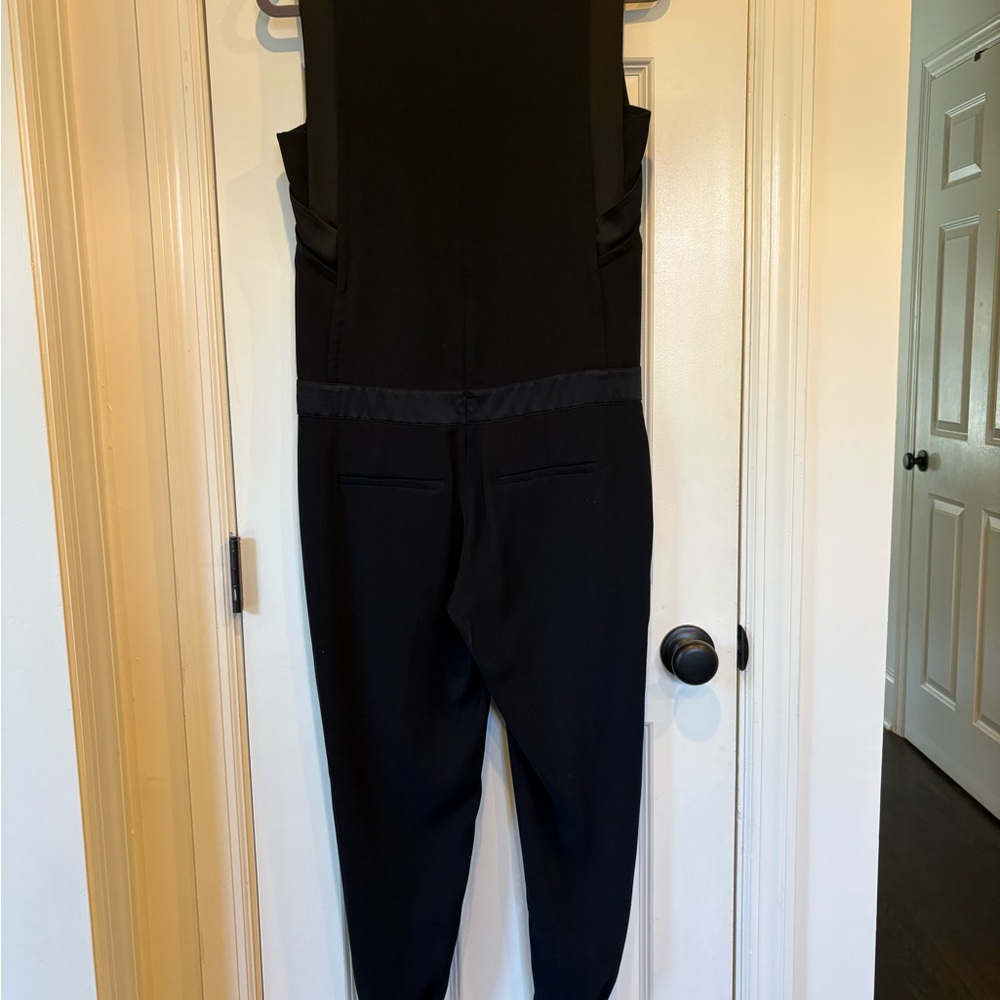 Vince Black Sleeveless Jumpsuit